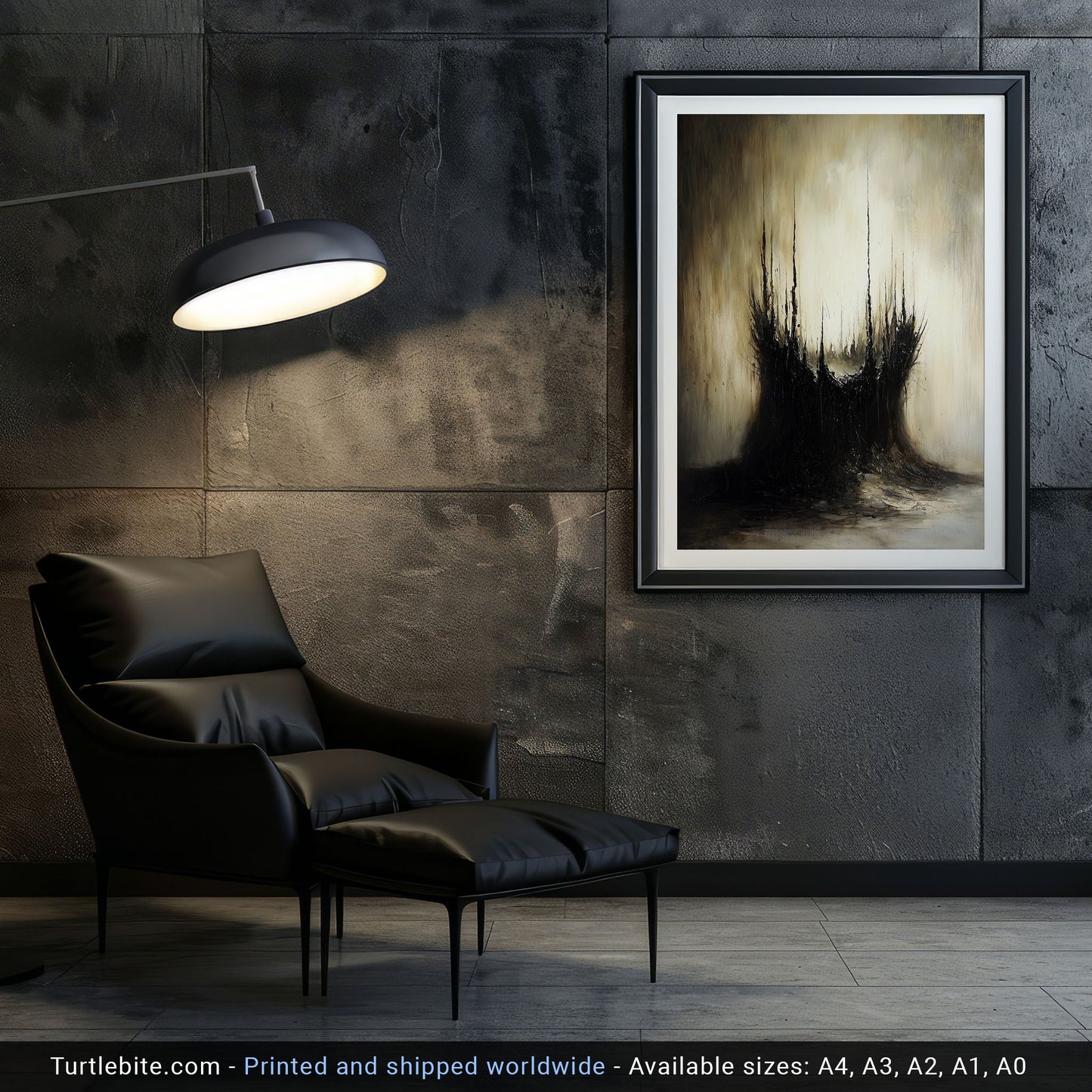 Abstract Gothic 'The Nest' Poster, Dark Art Print, Moody Creepy Wall Art, Victorian Home Decor