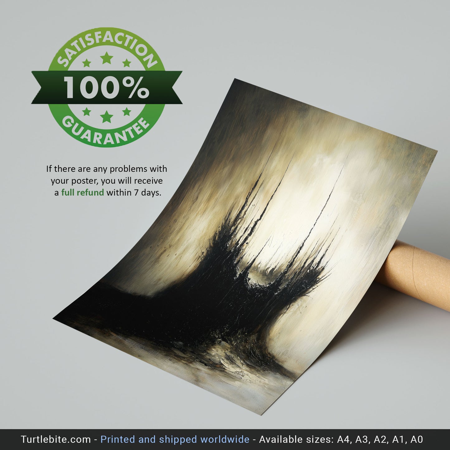 Abstract Gothic 'The Nest' Poster, Dark Art Print, Moody Creepy Wall Art, Victorian Home Decor