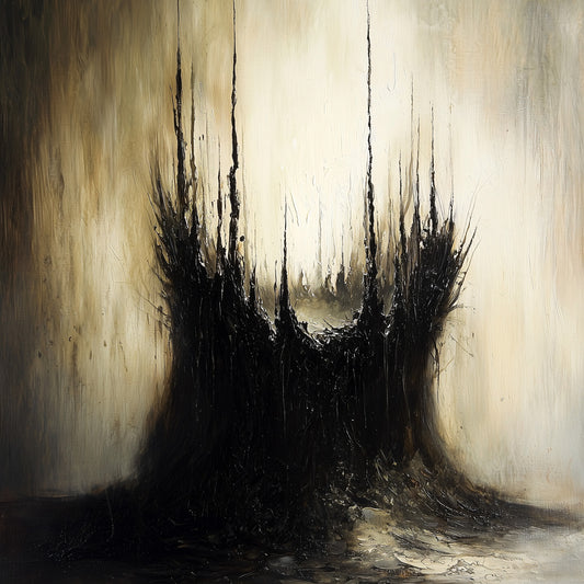 Abstract Gothic 'The Nest' Poster, Dark Art Print, Moody Creepy Wall Art, Victorian Home Decor