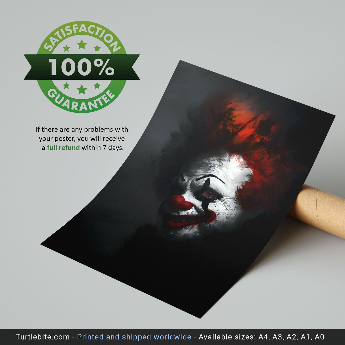 Dark Clowncore Poster - Gothic Wall Art