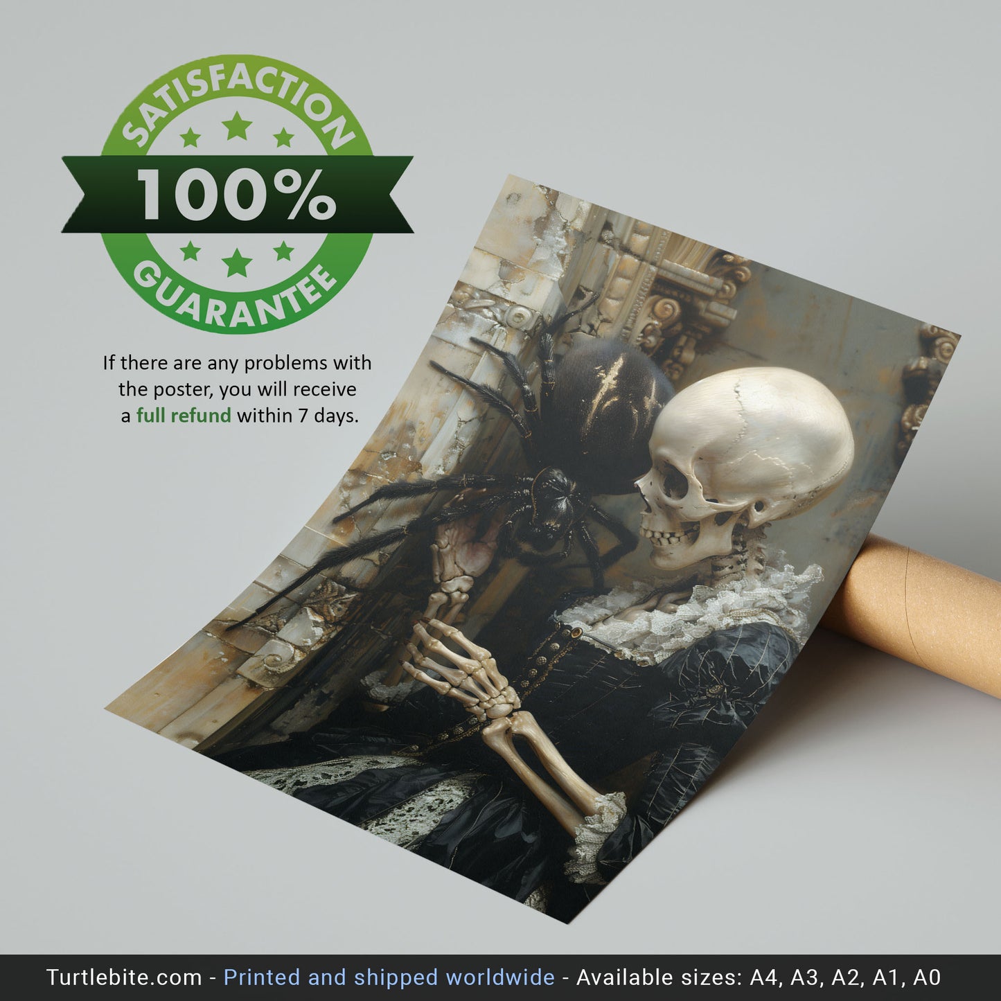 Macabre Meeting of Beauty and the Spider - Gothic Wall Art