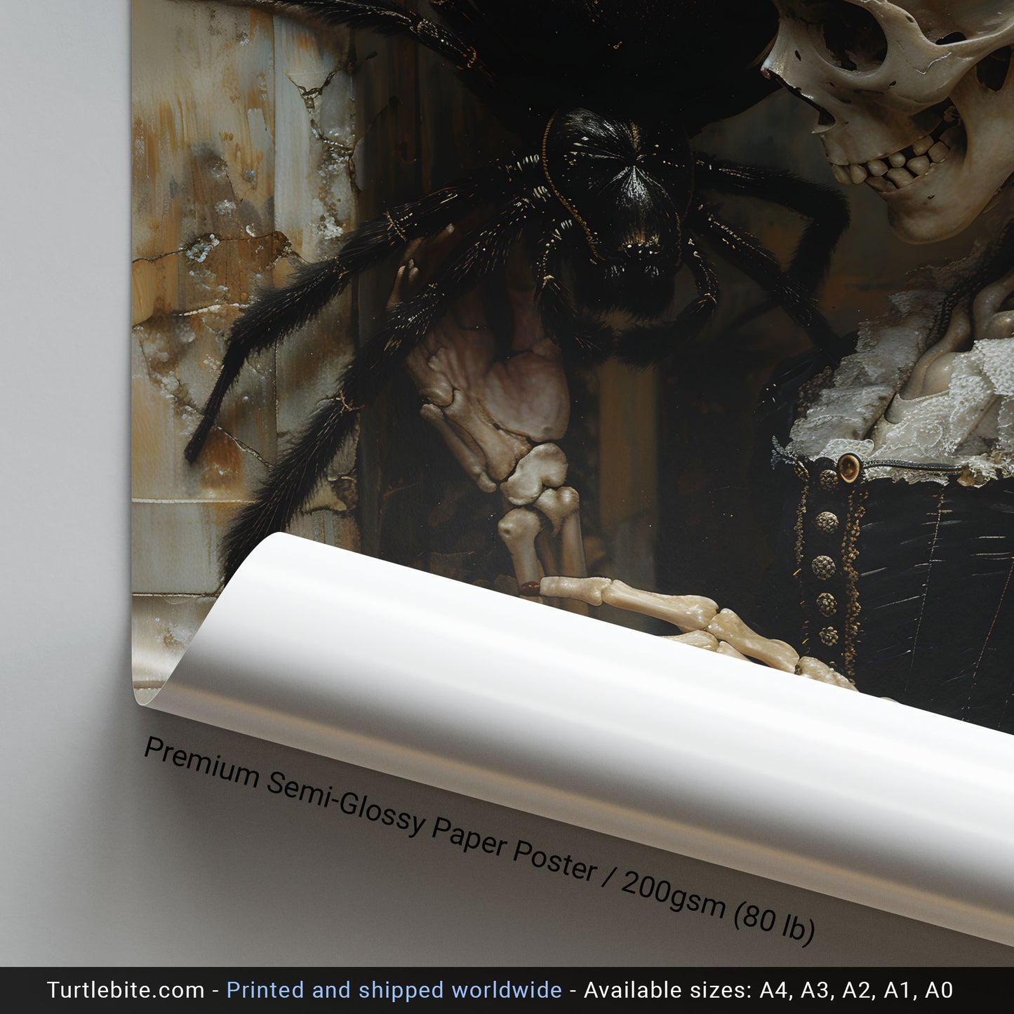 Macabre Meeting of Beauty and the Spider - Gothic Wall Art