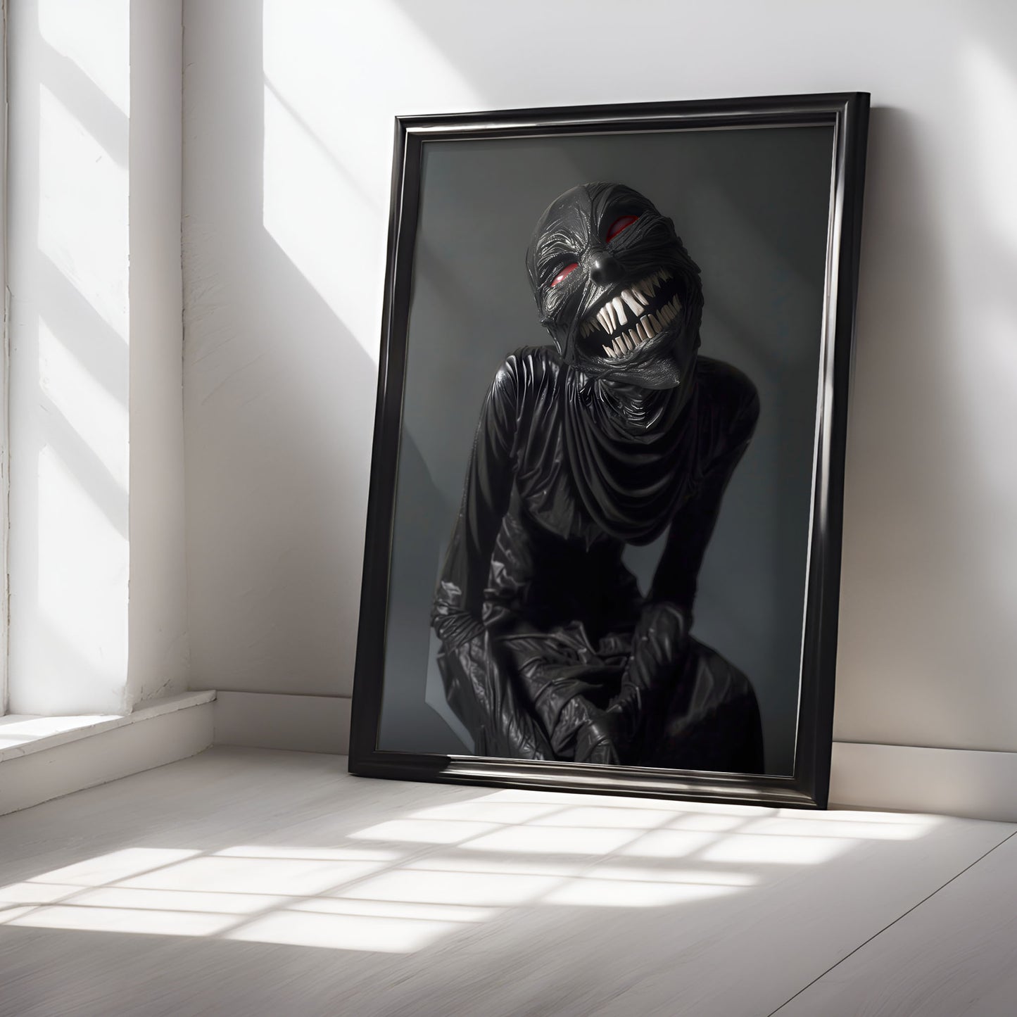 Scary Bold Beauty Having Fun Poster - Gothic Dark Wall Art Print