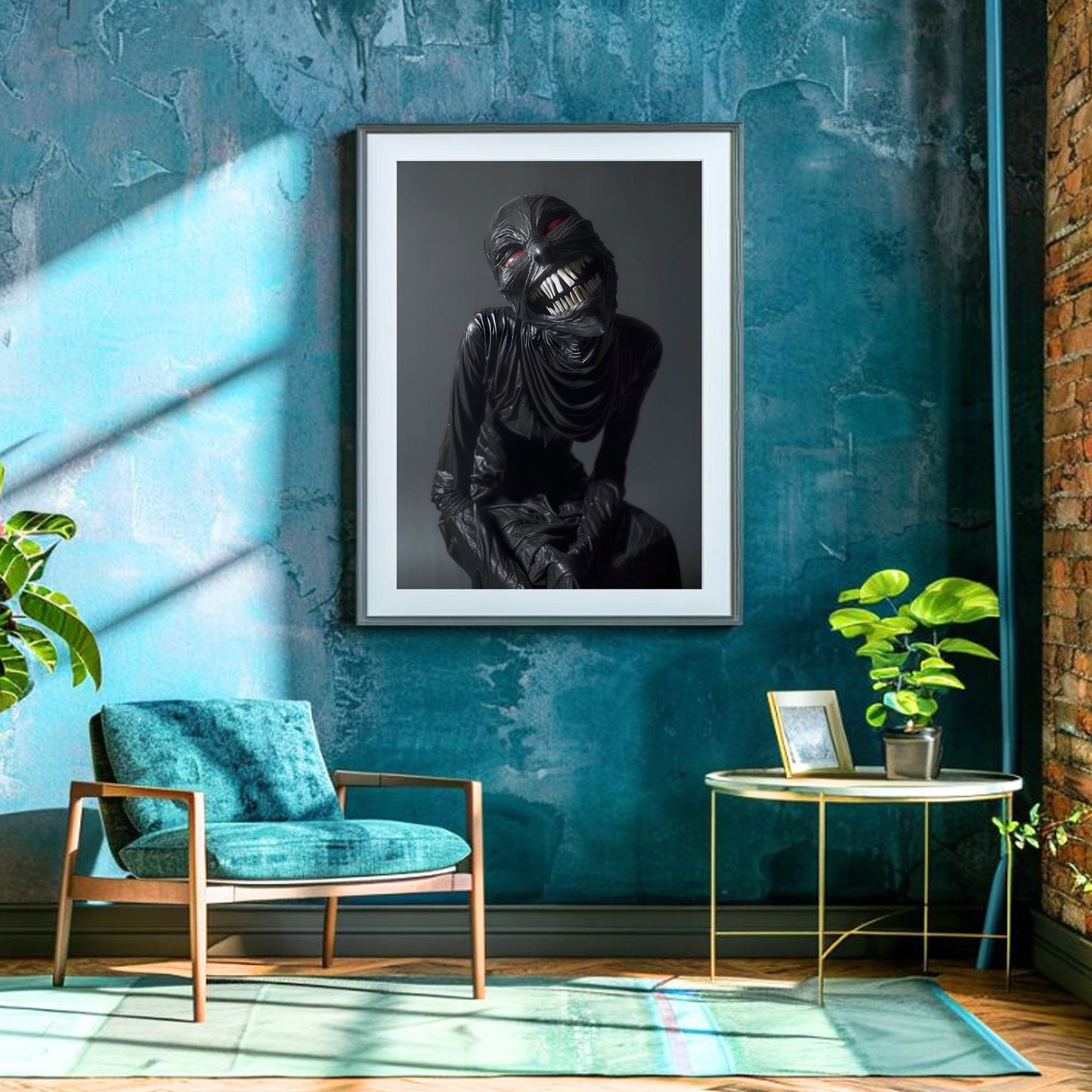 Scary Bold Beauty Having Fun Poster - Gothic Dark Wall Art Print