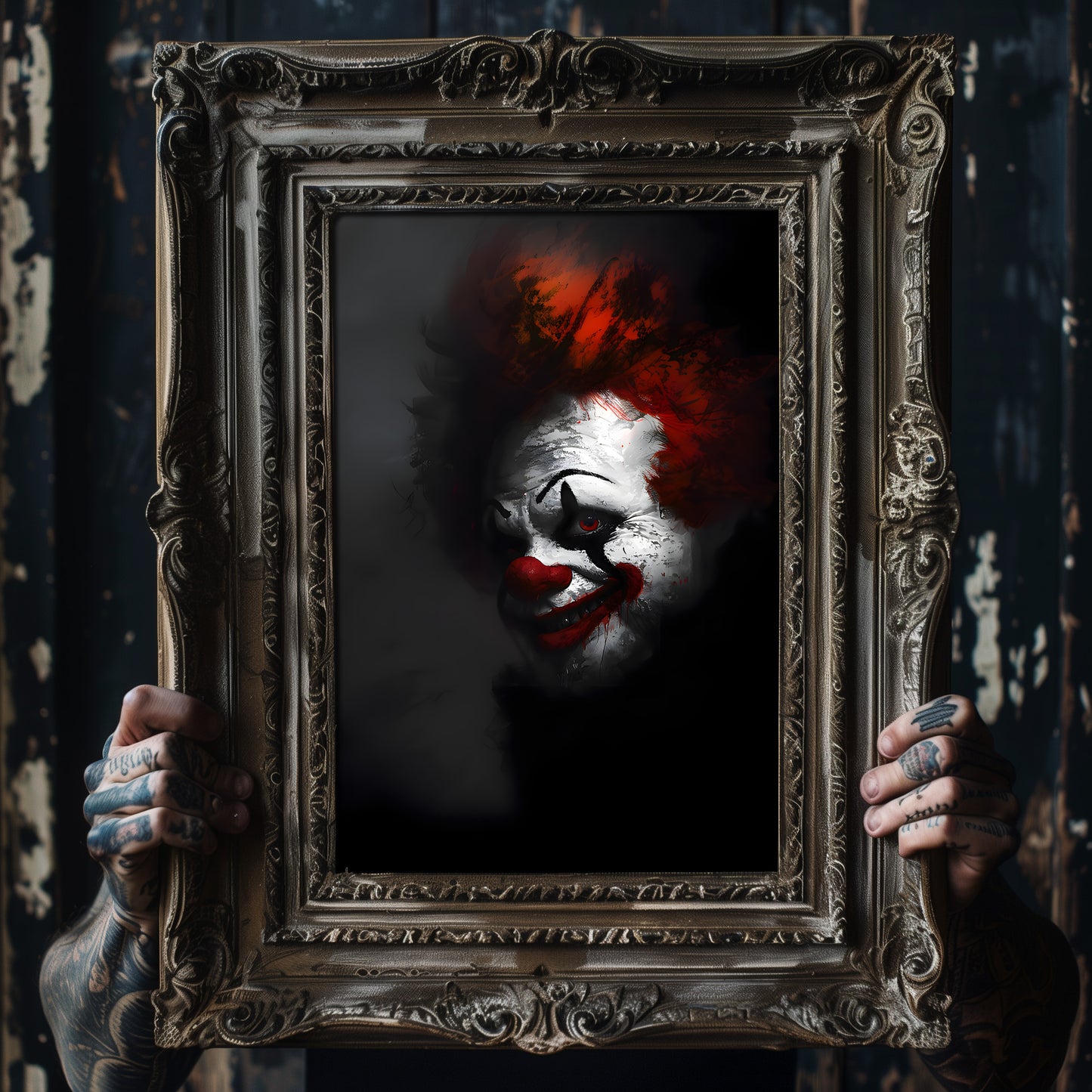 Dark Clowncore Poster - Gothic Wall Art