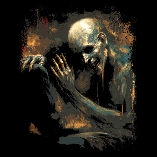 Gothic Art Dark Comfort Skull T-Shirt, Memento Mori Tee