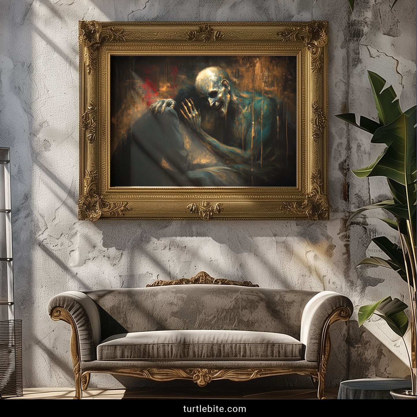 Dark Comfort Art Print - Haunting Gothic Wall Decor