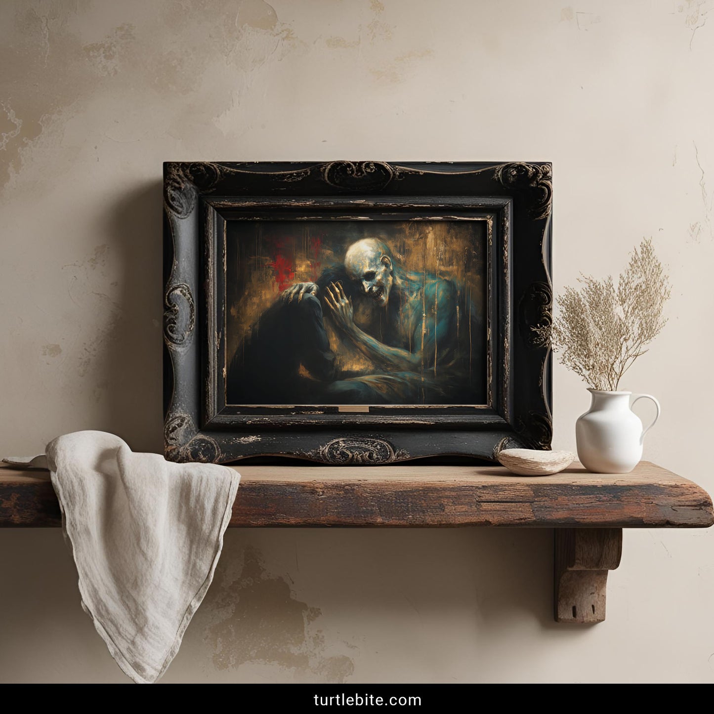 Dark Comfort Art Print - Haunting Gothic Wall Decor