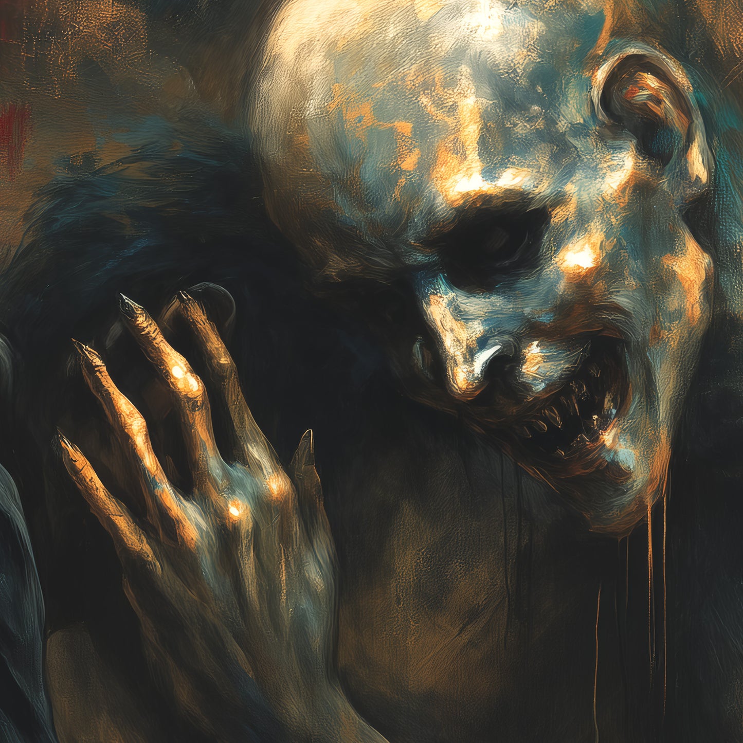 Dark Comfort Art Print - Haunting Gothic Wall Decor