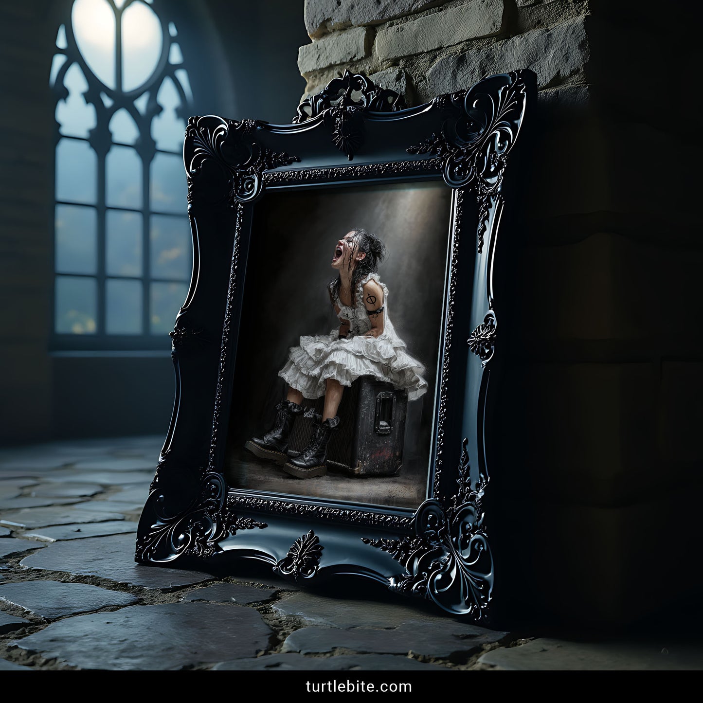 Dark Feminine Emotional Poster, Grunge Alternative Wall Decor