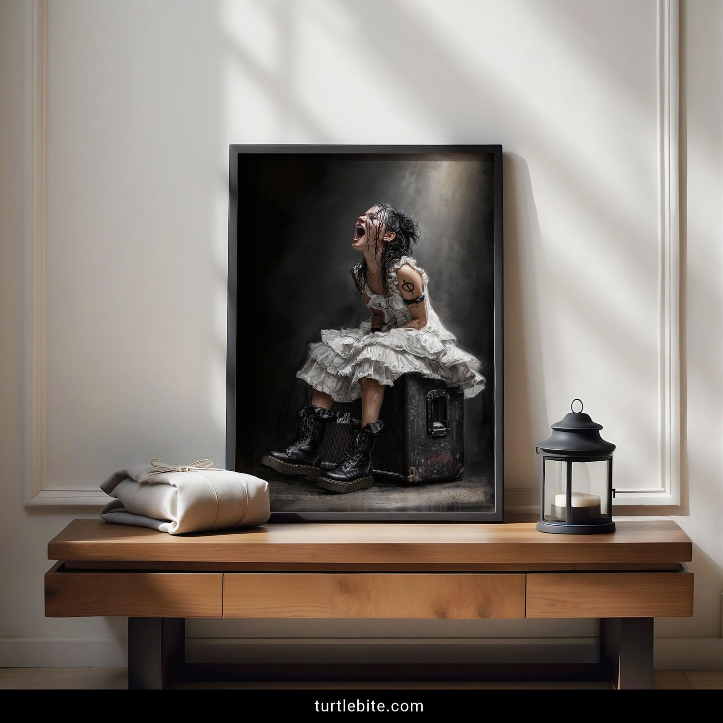 Dark Feminine Emotional Poster, Grunge Alternative Wall Decor