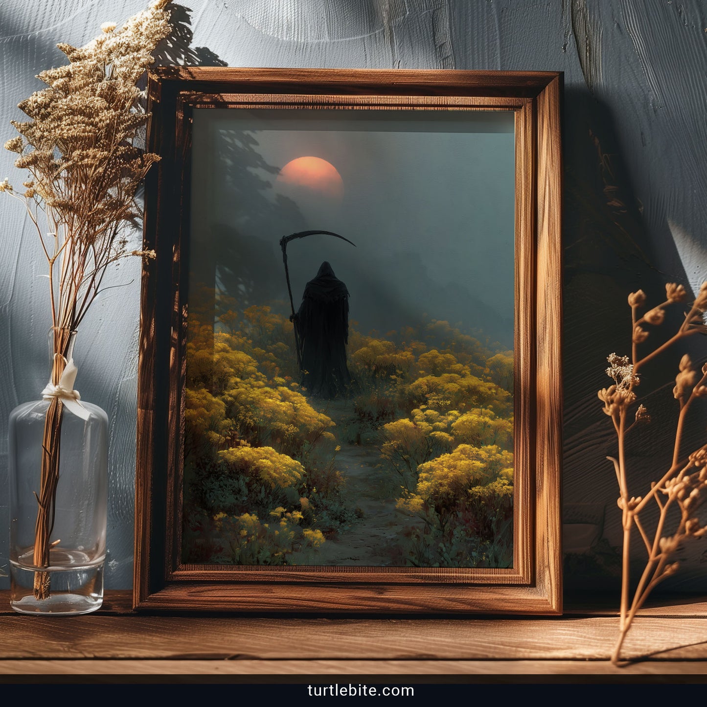 Grim Reaper Art Print - Gothic Wall Decor Poster