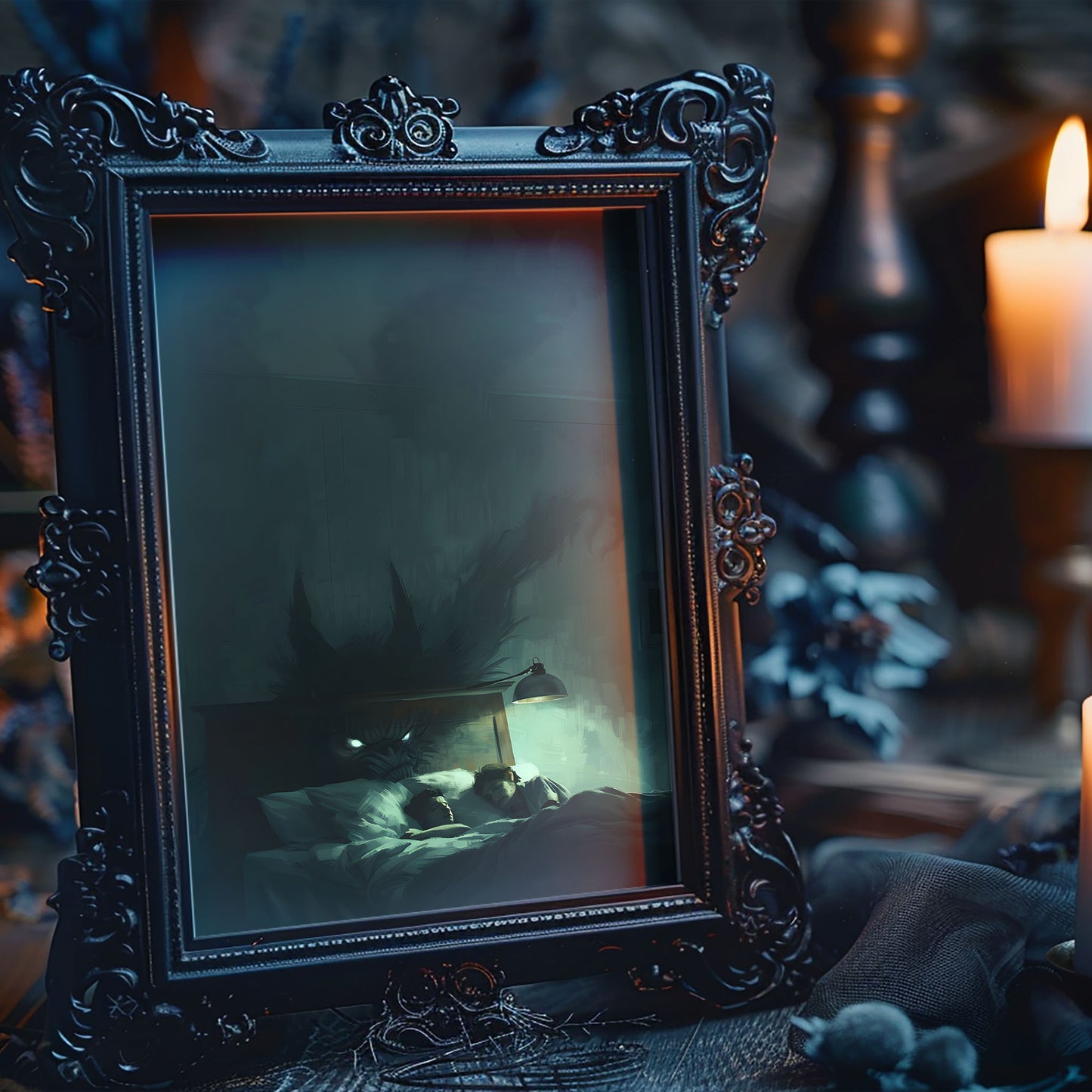 Haunting Nightmare Creature Gothic Art Print