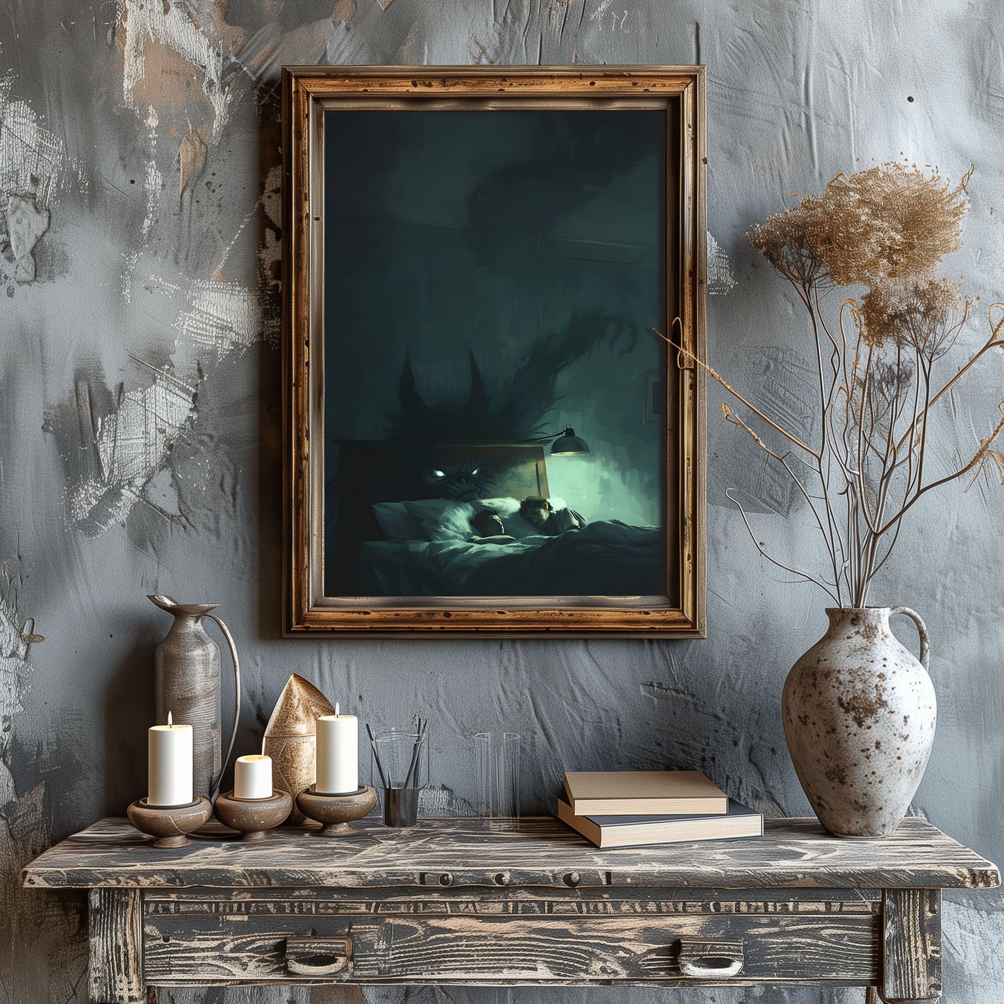 Haunting Nightmare Creature Gothic Art Print