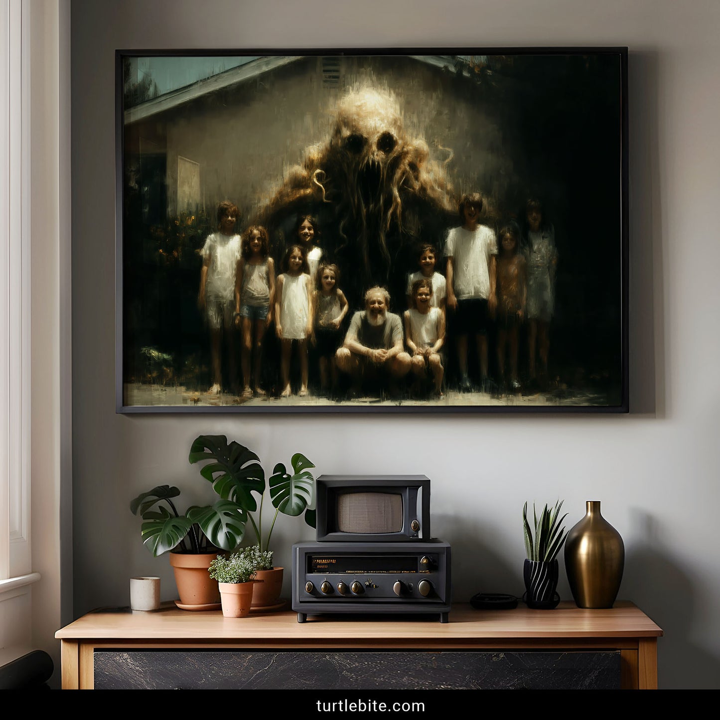 Horror Family Art - Dark Surreal Monster Wall Print