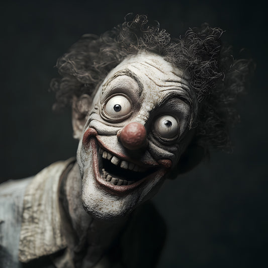 Insane Clowncore Poster - Dark Art Print - Witchy Clown Gifts - Dark Academia