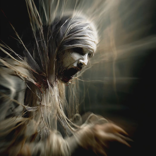 Screaming Mummy Art - Gothic Horror Wall Print