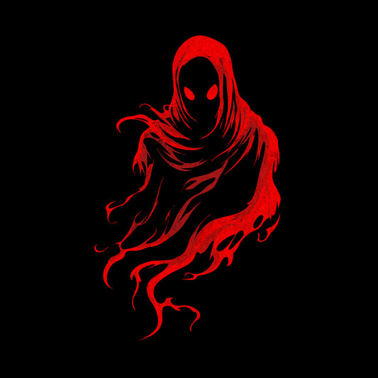 Red Death Ghost Gothic T-Shirt - Dark Art Horror Tee