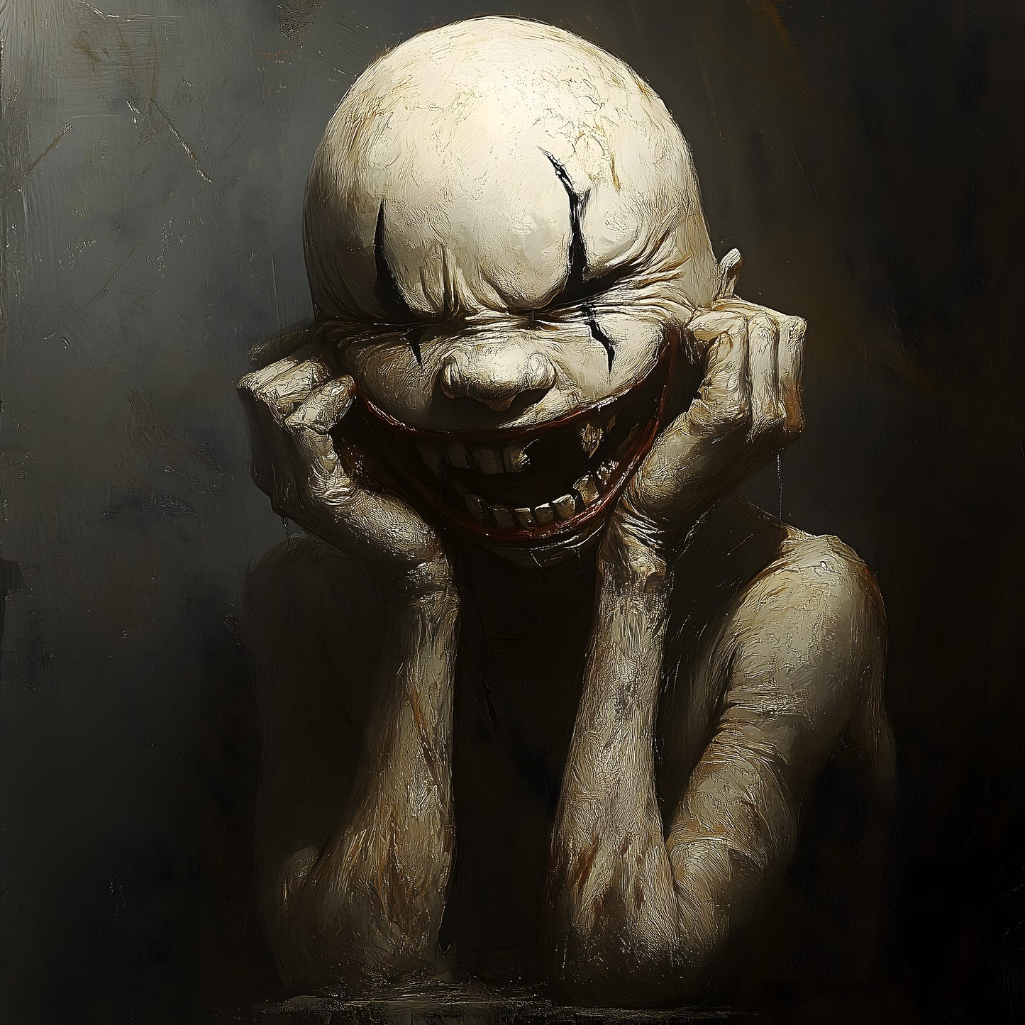 Sarcastic Dark Circus Clown Poster - Halloween Wall Decor for Quirky Homes - Gothic Clowncore Print