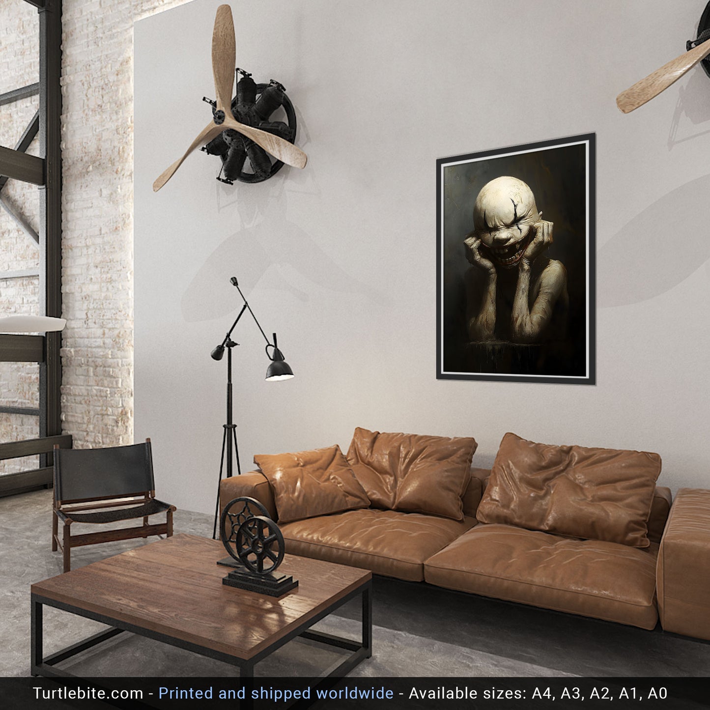 Sarcastic Dark Circus Clown Poster - Halloween Wall Decor for Quirky Homes - Gothic Clowncore Print