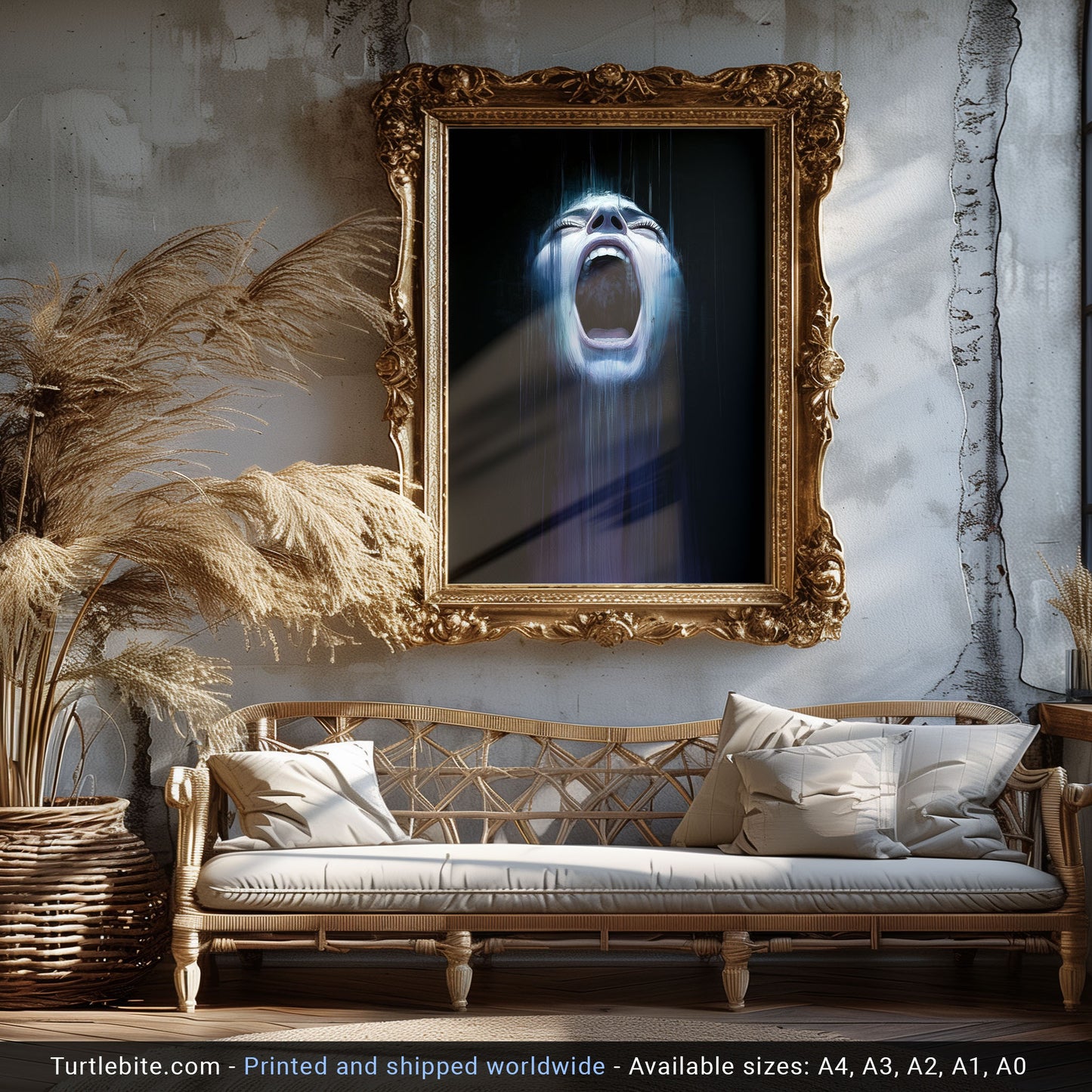 Scream Art Print - Dark Horror Wall Art Gothic Poster