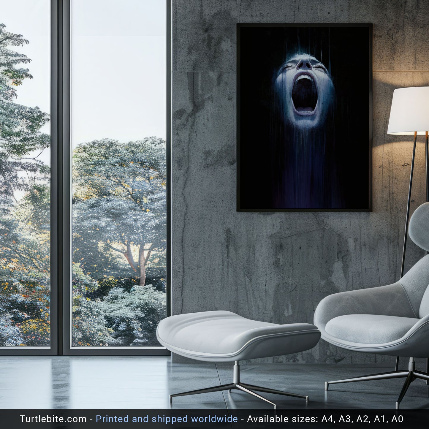 Scream Art Print - Dark Horror Wall Art Gothic Poster