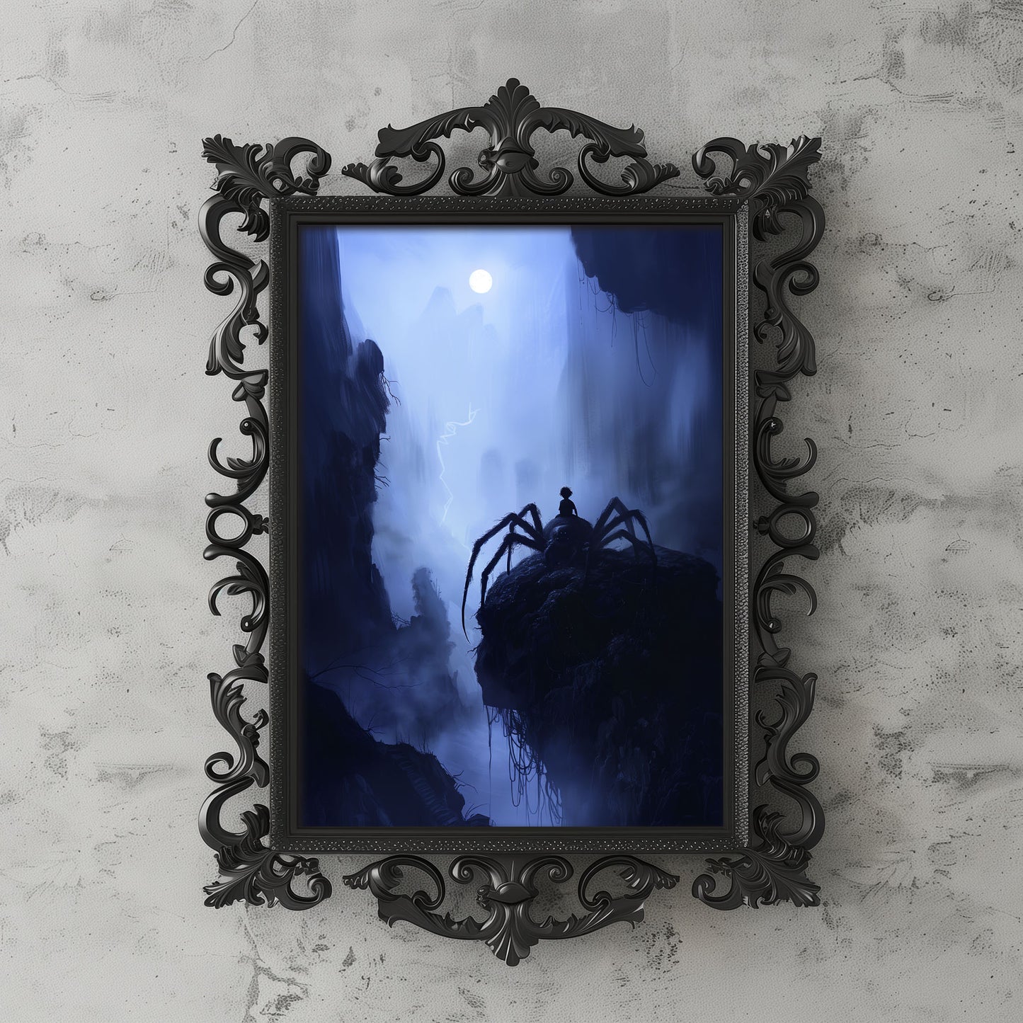 Poster of Spiderboy Having a Nightly Break on a Huge Spider