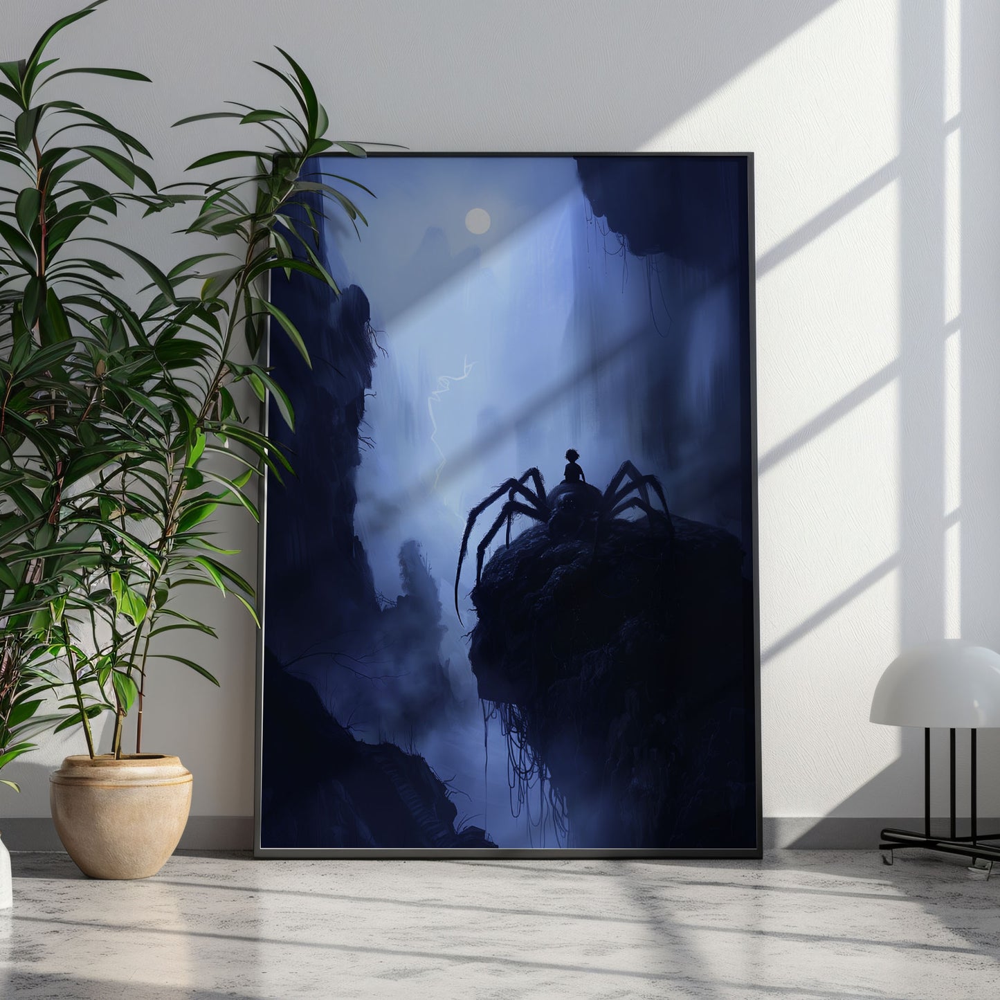 Poster of Spiderboy Having a Nightly Break on a Huge Spider