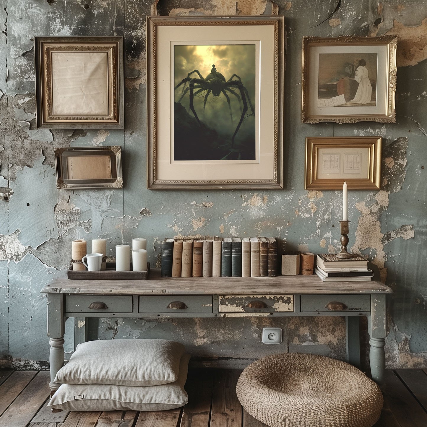 Spooky Spiderboy Wall Art: Huge Creepy Spider Poster - Gothic Print