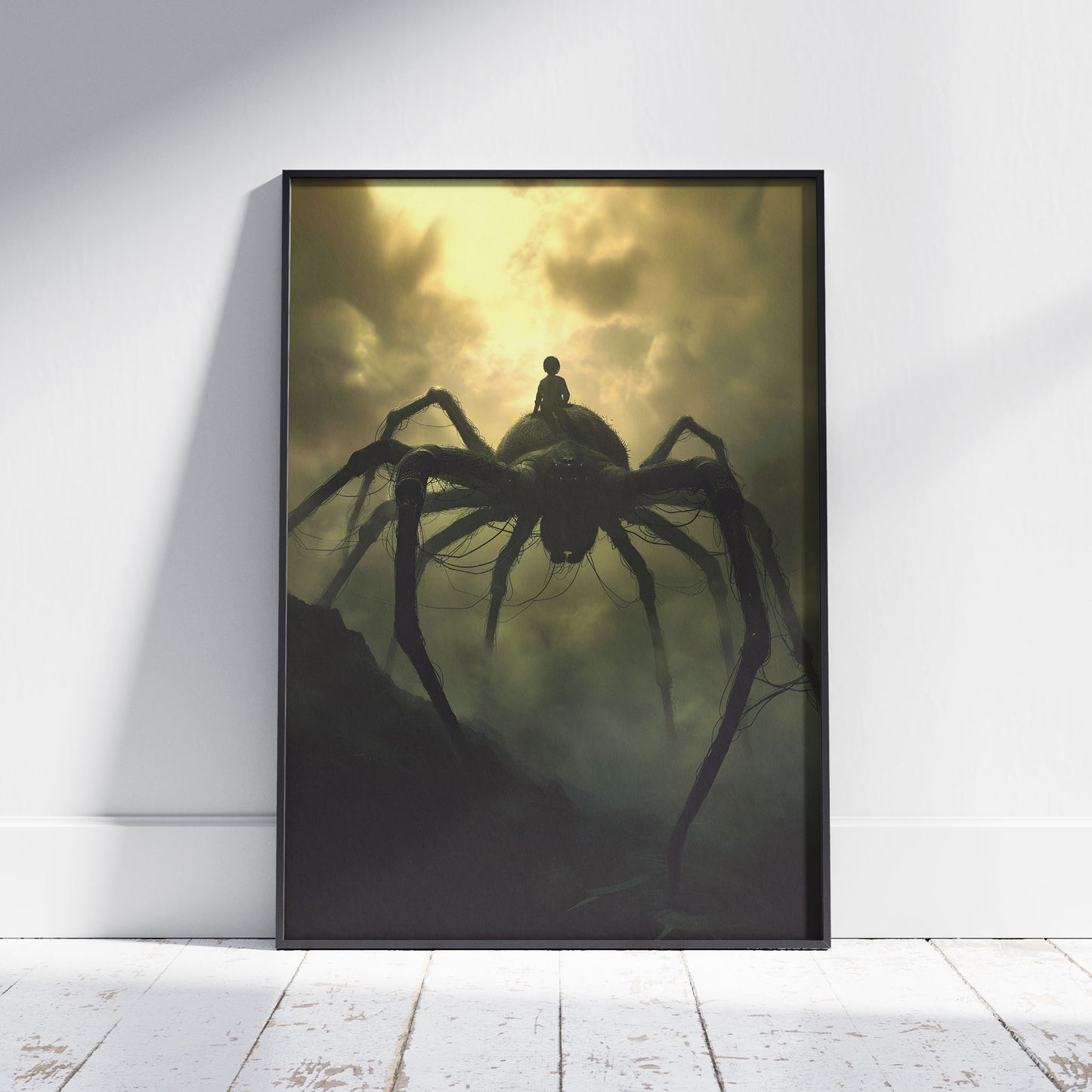 Spooky Spiderboy Wall Art: Huge Creepy Spider Poster - Gothic Print
