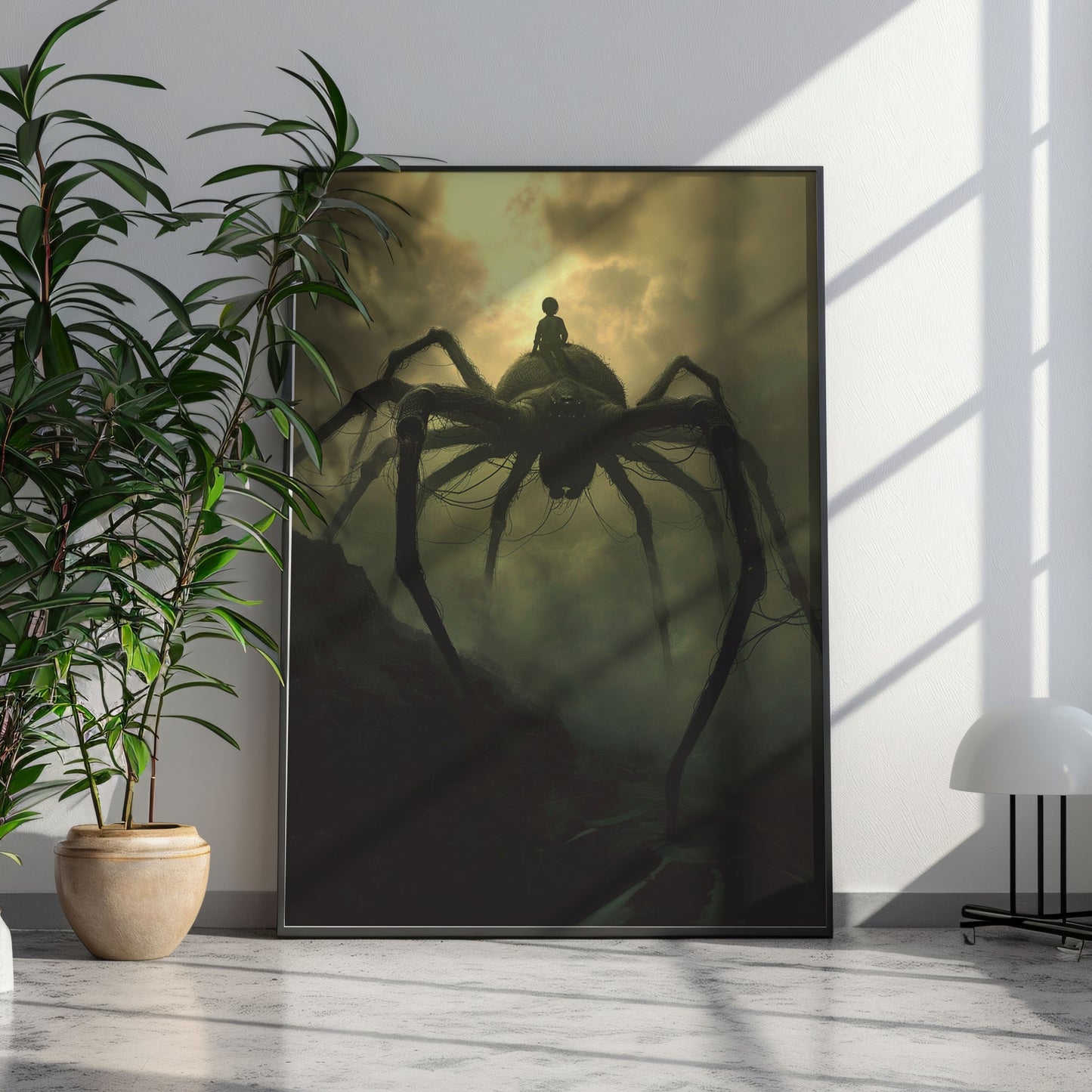 Spooky Spiderboy Wall Art: Huge Creepy Spider Poster - Gothic Print