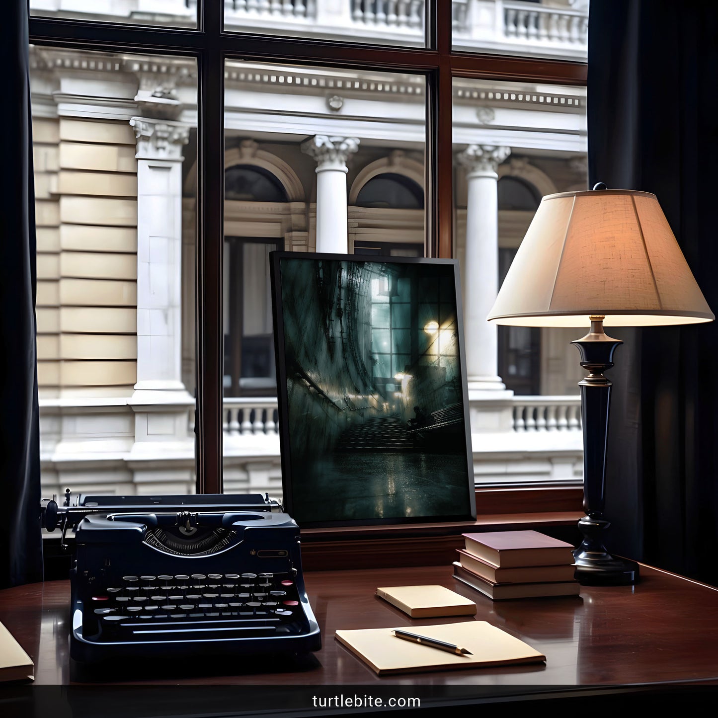 Urban Solitude Art Print | Dark Industrial Wall Decor