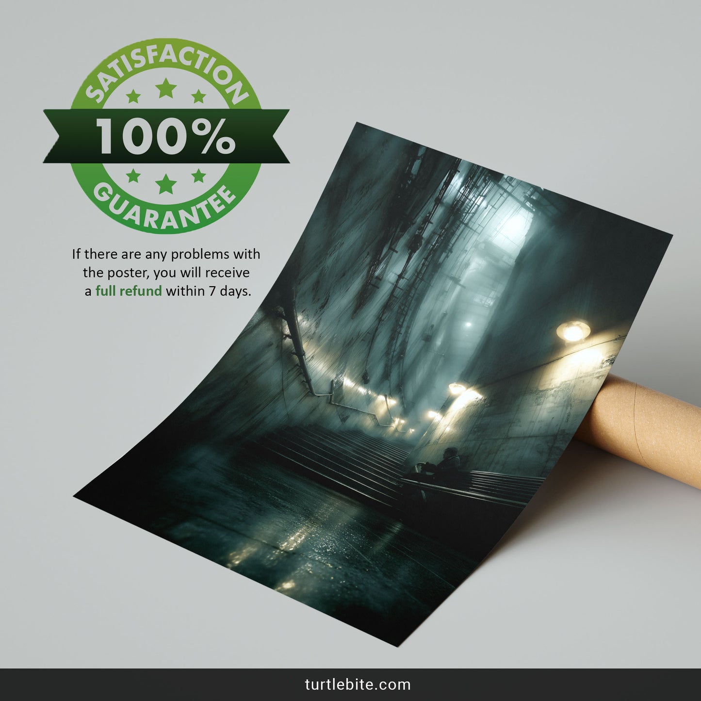 Urban Solitude Art Print | Dark Industrial Wall Decor