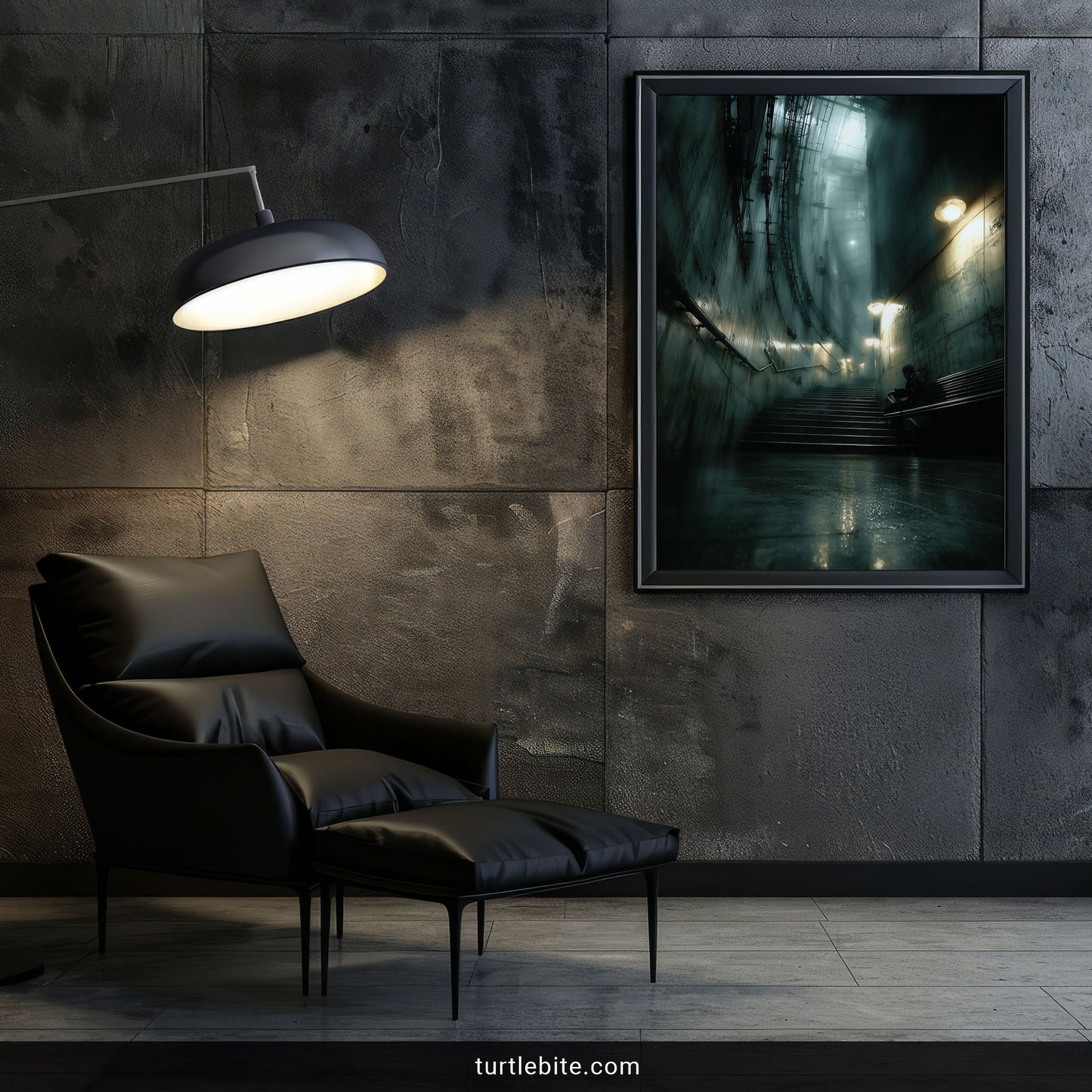 Urban Solitude Art Print | Dark Industrial Wall Decor