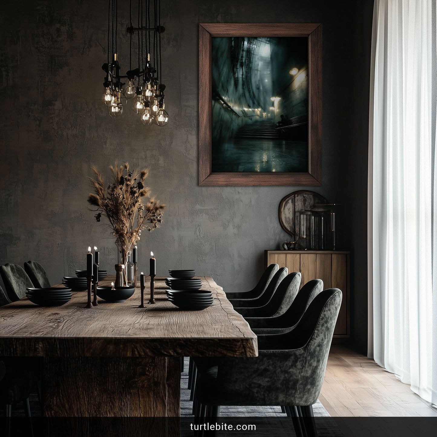 Urban Solitude Art Print | Dark Industrial Wall Decor