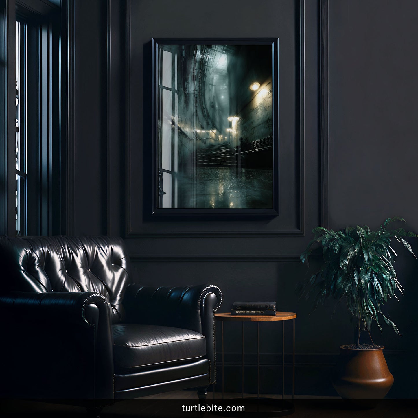 Urban Solitude Art Print | Dark Industrial Wall Decor