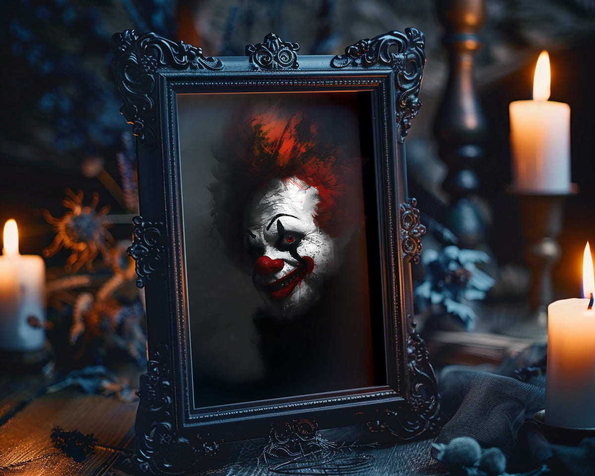 Dark Clowncore Poster - Gothic Wall Art