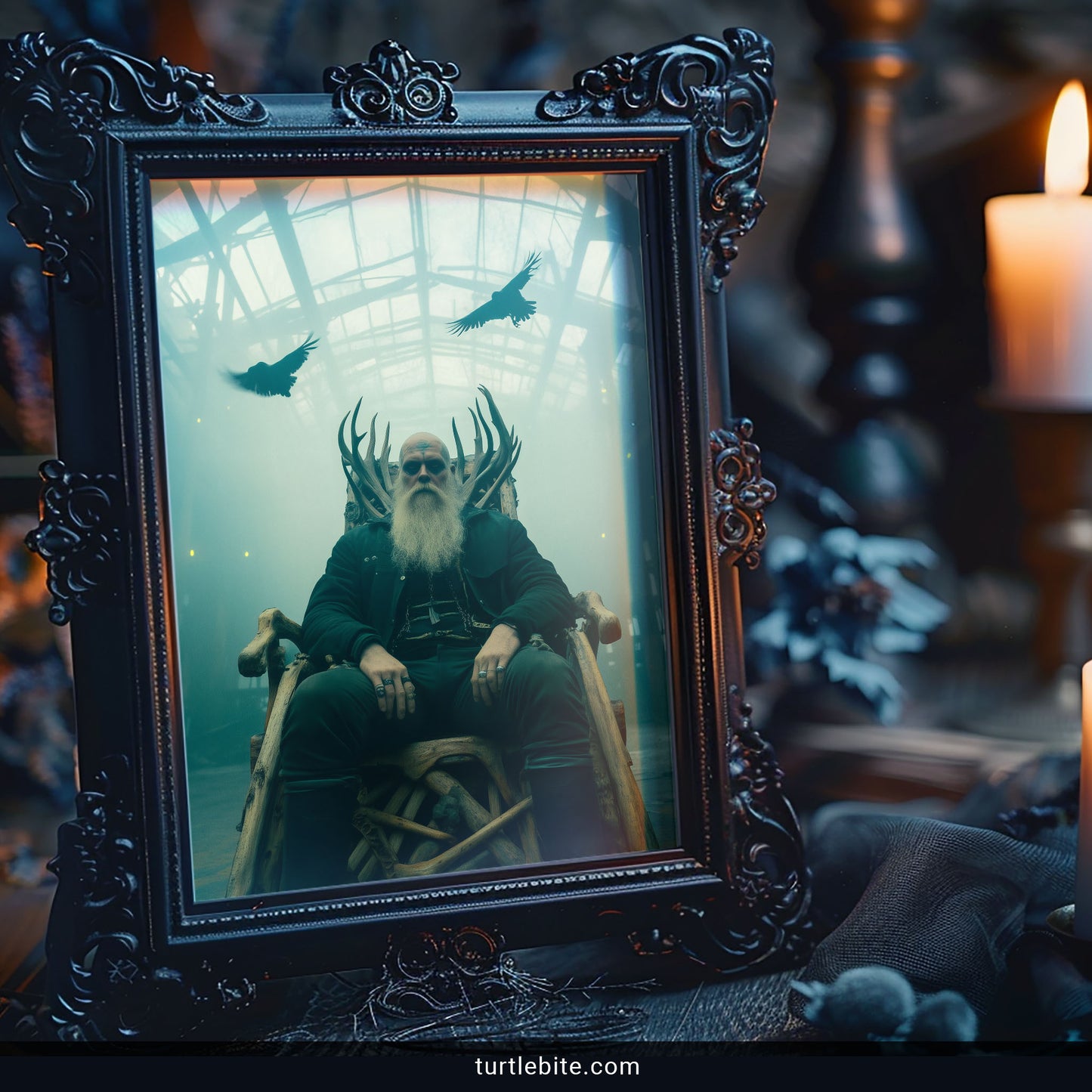Viking Wall Art - Dark Norse Warrior King Poster Print