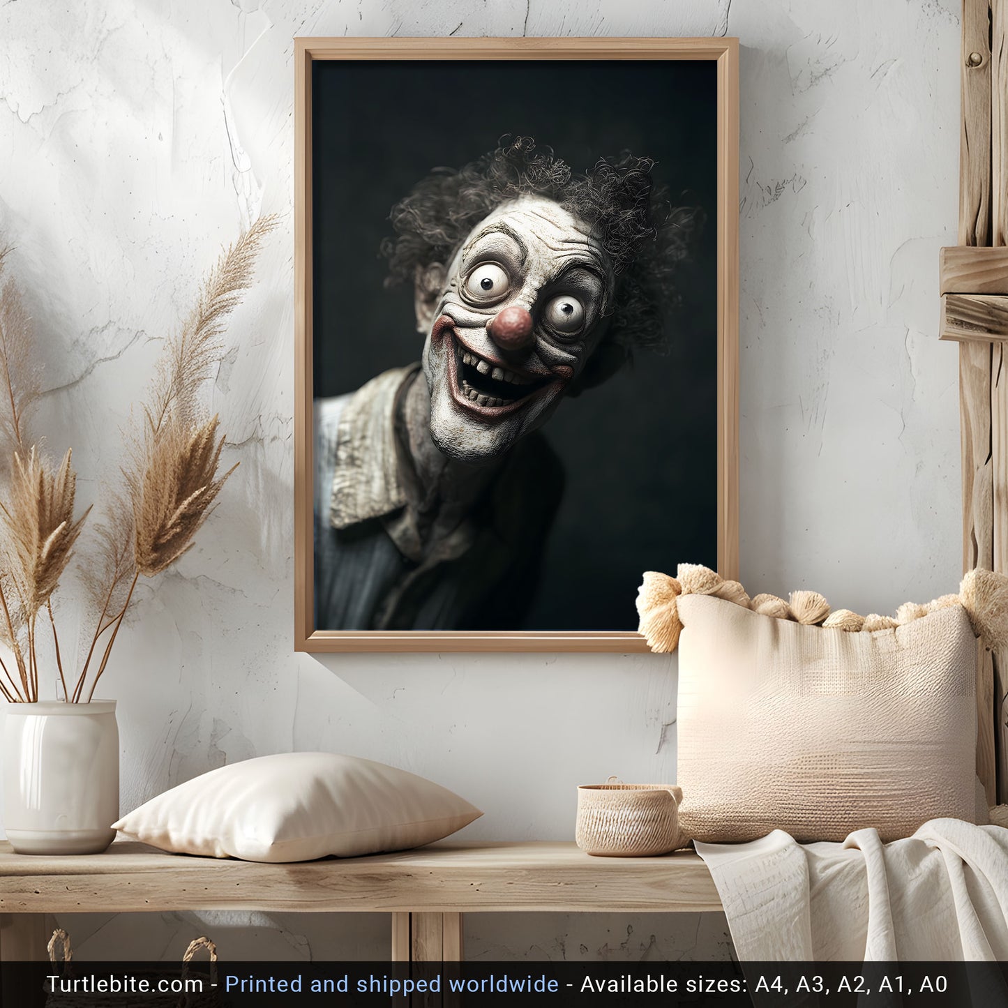 Insane Clowncore Poster - Dark Art Print - Witchy Clown Gifts - Dark Academia