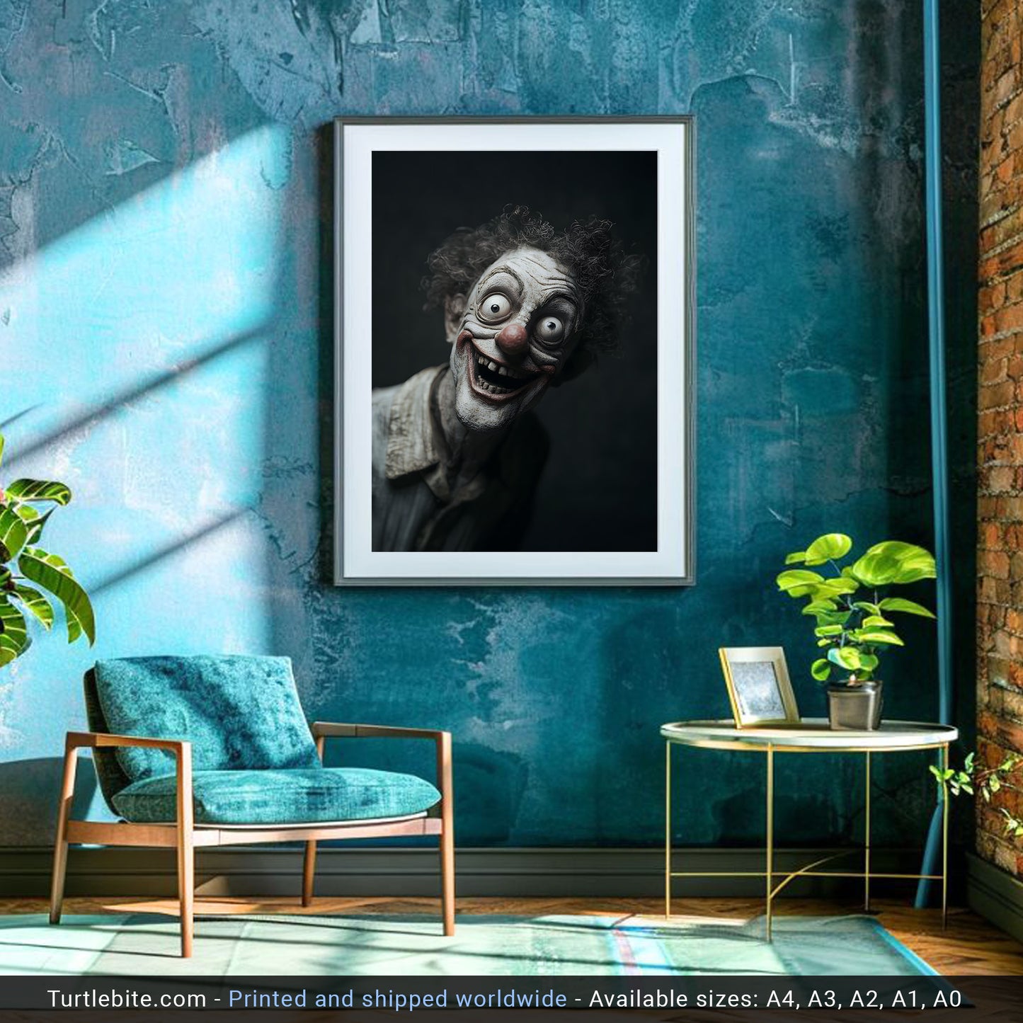Insane Clowncore Poster - Dark Art Print - Witchy Clown Gifts - Dark Academia