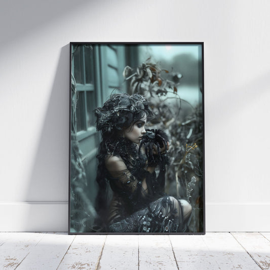 Gothic gifts for her gift guide featuring dark romance wall art