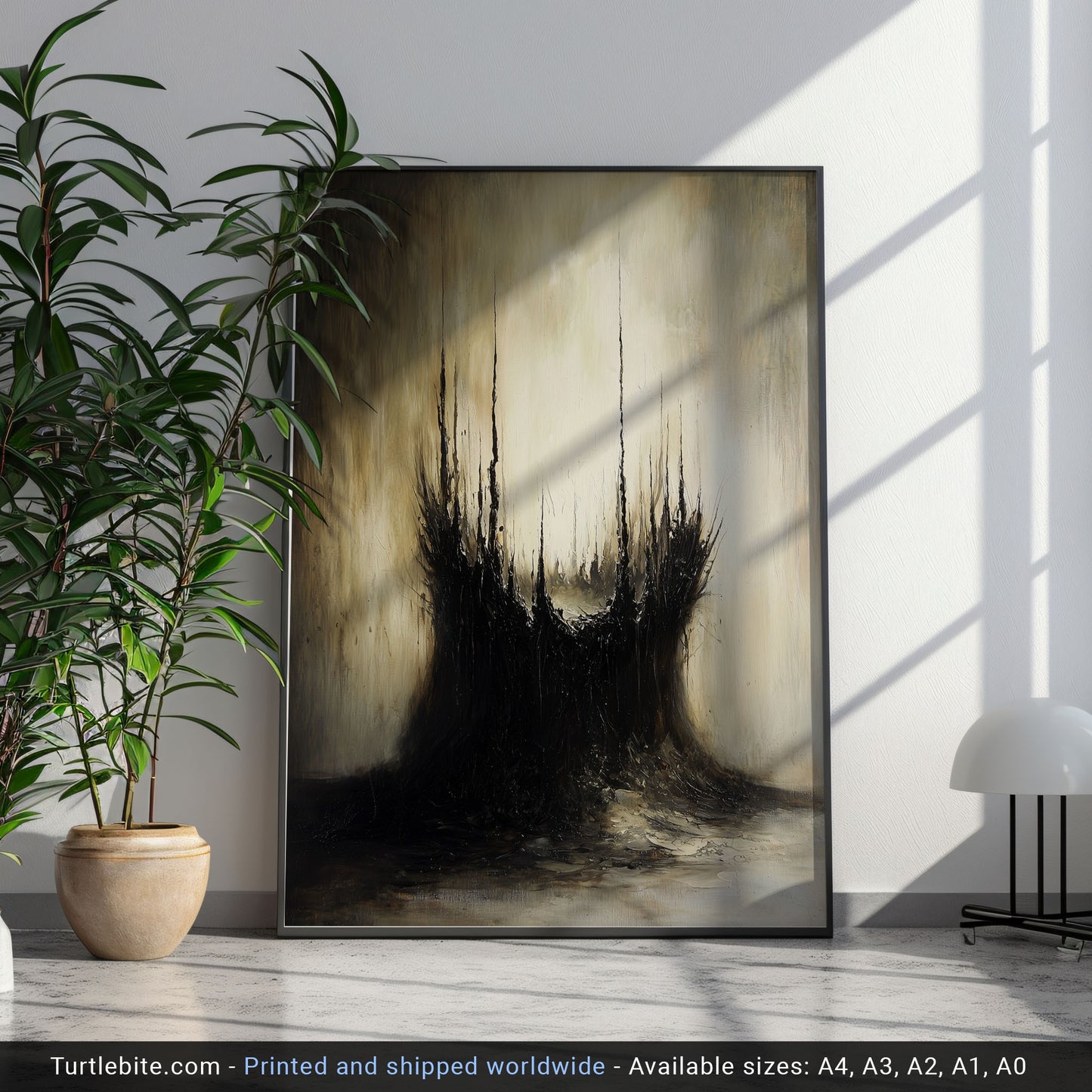 Abstract Gothic 'The Nest' Poster, Dark Art Print, Moody Creepy Wall Art, Victorian Home Decor, Witchy Gift, Witchcraft Painting