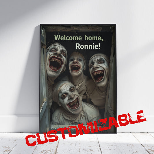 Personalized Gifts: Wacky Poster, Weird Wall Art, Customizable Gift for Him, Birthday Gift for Her, Welcome Home