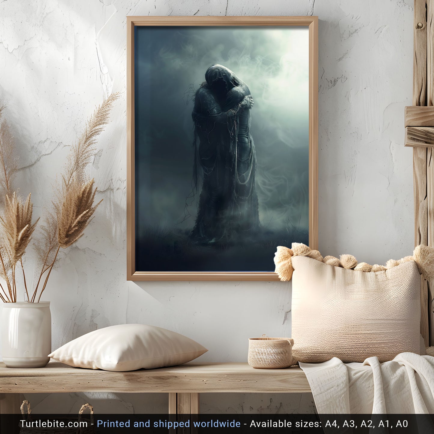 Dark Eternal Love Poster, Gothic Romance Home Decor, Moody Art Print