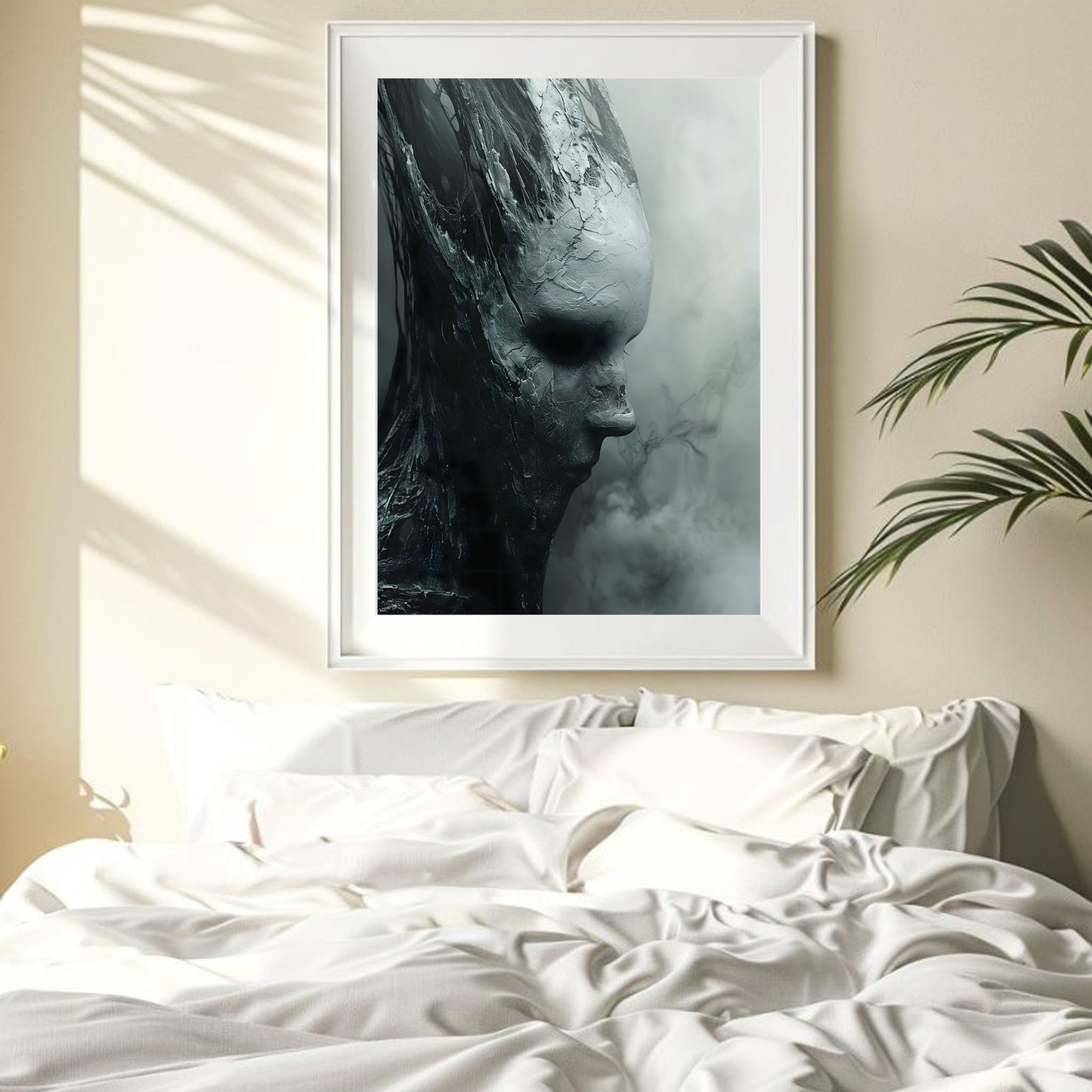 Gothic Face Off Poster: Creepy Wall Art for Dark Decor