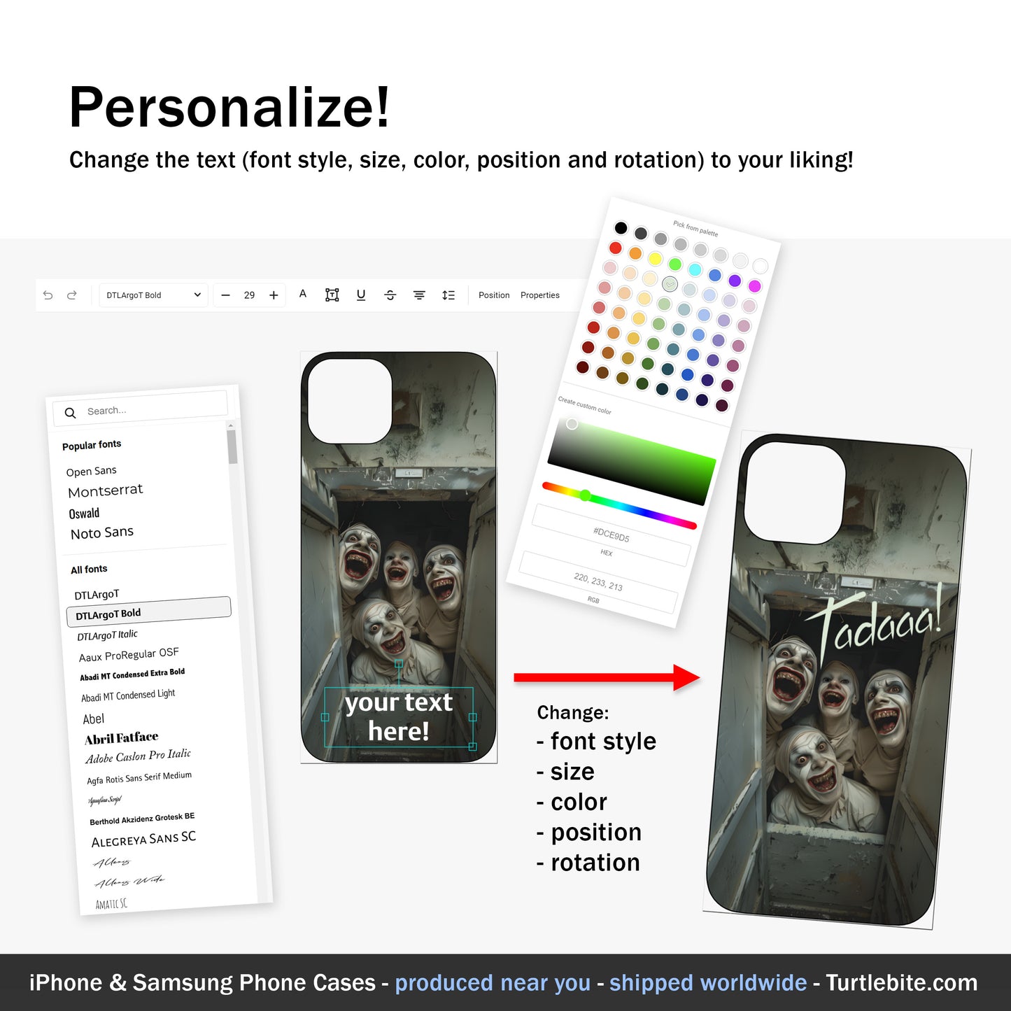 Chilling 'Is Anybody Up There?' Horror Phone Case, Personalizable Creepy Dark Art for iPhone and Samsung