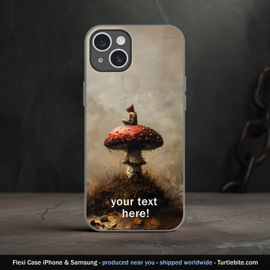 Whimsical Druid Mushroom Phone Case - Personalize your Cover for iPhone 15 Pro Max 14 13 12 11 Plus Samsung S24 Ultra S23 S22 S21 S20