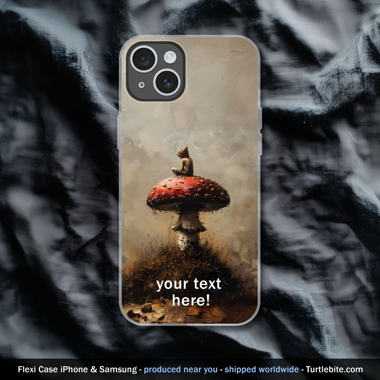 Whimsical Druid Mushroom Phone Case - Personalize your Cover for iPhone 15 Pro Max 14 13 12 11 Plus Samsung S24 Ultra S23 S22 S21 S20