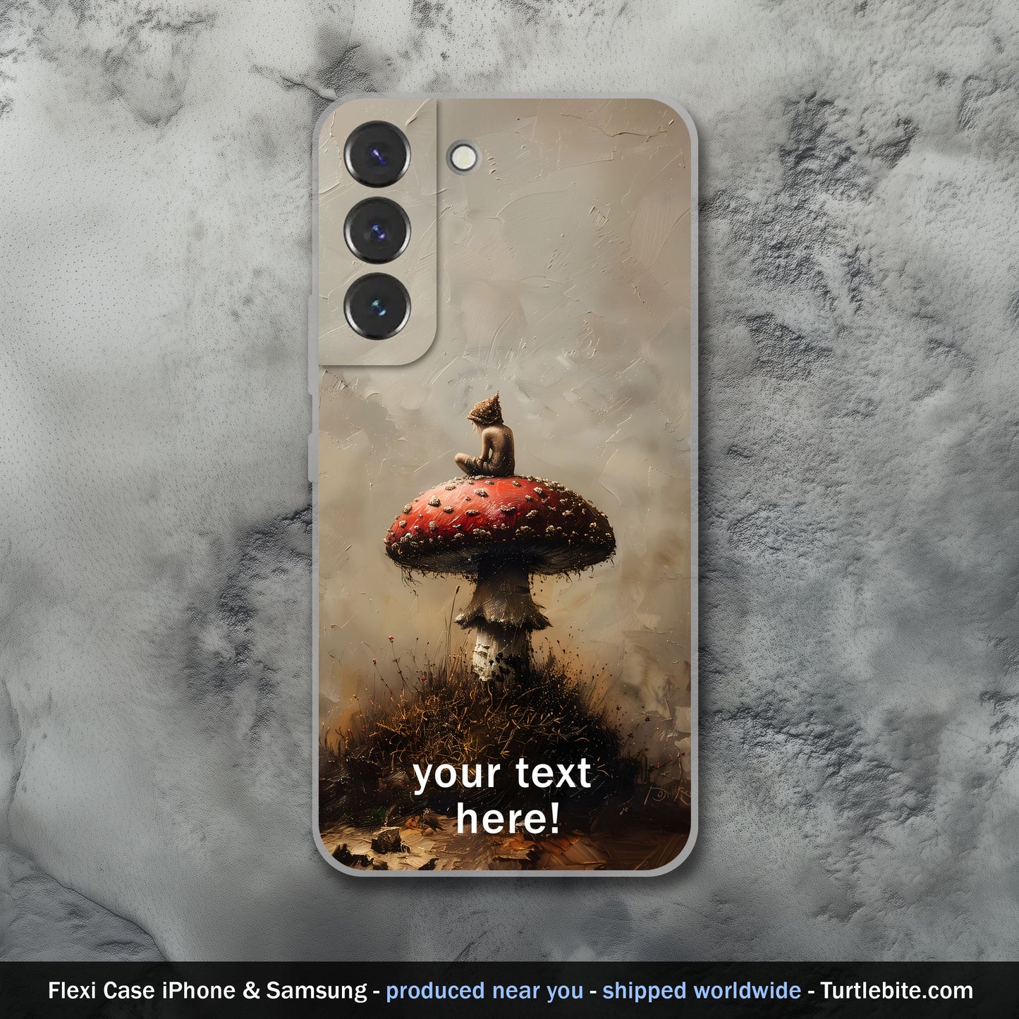 Whimsical Druid Mushroom Phone Case - Personalize your Cover for iPhone 15 Pro Max 14 13 12 11 Plus Samsung S24 Ultra S23 S22 S21 S20