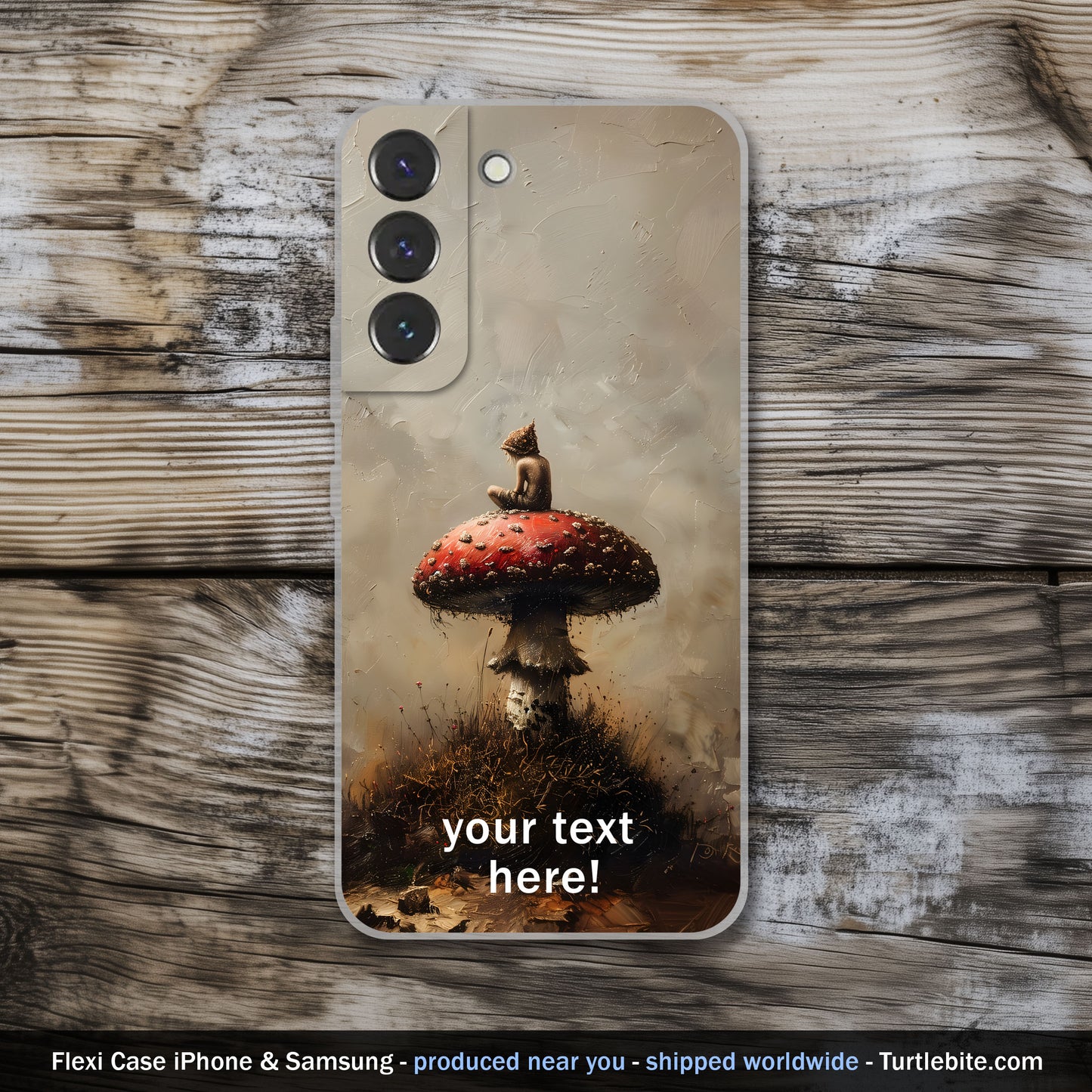 Whimsical Druid Mushroom Phone Case - Personalize your Cover for iPhone 15 Pro Max 14 13 12 11 Plus Samsung S24 Ultra S23 S22 S21 S20